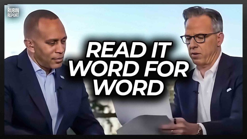 Watch Dem’s Face After Host Reads Actual Bill Word for Word
