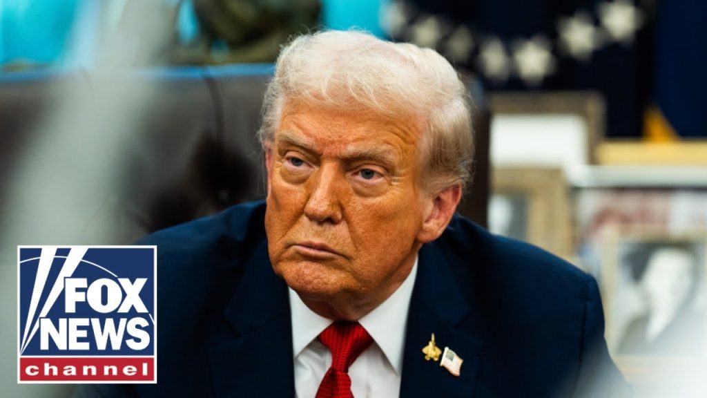 Trump makes an announcement from the Oval Office