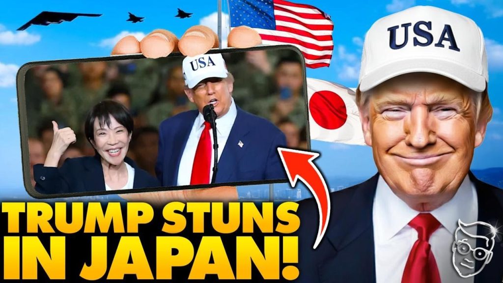 Trump’s INSANE Fighter Jet Entrance Makes Japanese Prime Minister ‘JUMP for Joy’ | U.S. Troops ROAR