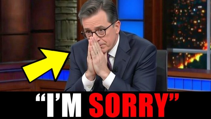 Stephen Colbert is in SERIOUS TROUBLE.
