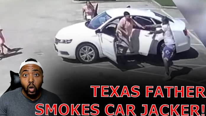 Car Jacker FINDS OUT As Texas Father SMOKES Him For Attempting To Steal Vehicle With His Family!