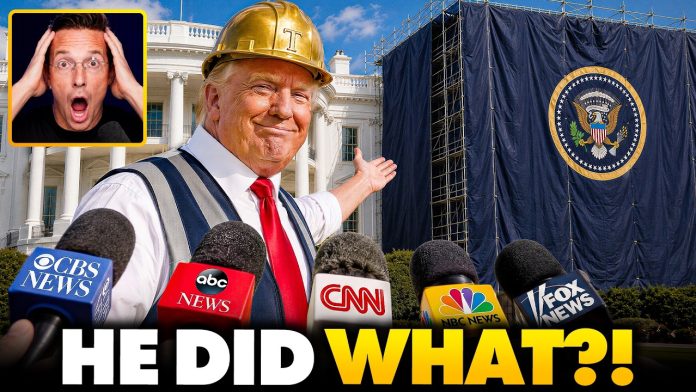 Trump Shocks Reporters, Breaks OUT of Oval Office UNPLANNED to Unveil MASSIVE New White House Build…