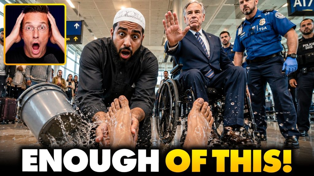 Muslims Try To Install a Public ‘Foot Washing’ Mosque in Dallas Airport…Texas Governor Just SNAPPED🤬