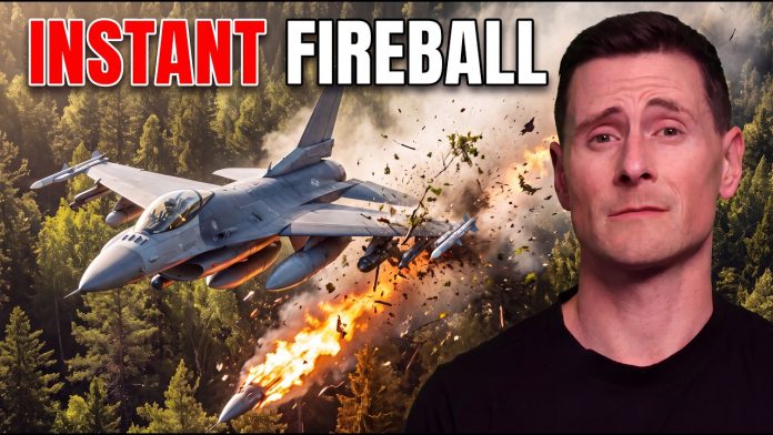 F-16 Fighter Jet SLAMS Into Trees At Full Speed